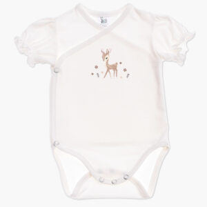 Otroski bodi na preklop za puncko s kratkimi rokavi