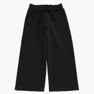 Črne wide leg hlače za deklice 7–14 let
