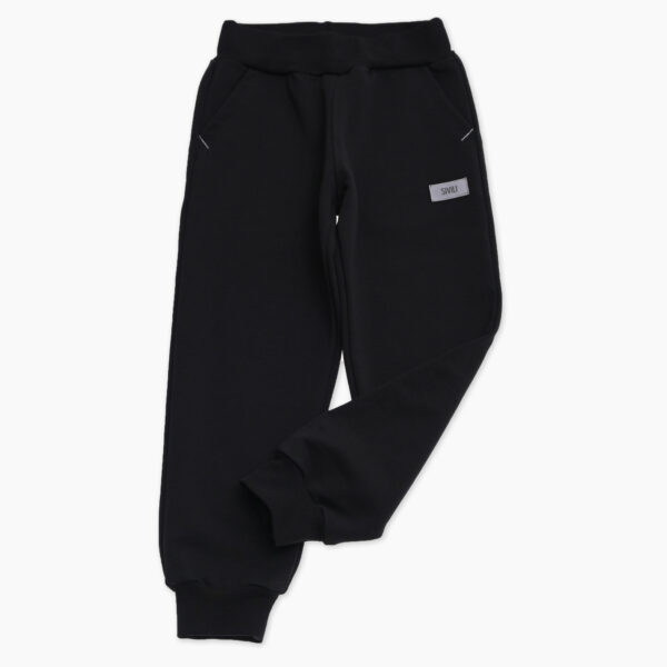Črne unisex hlače za otroke 7–14 let – Sivili